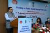 Sh. Vishal Chauhan, Joint Secretary (Policy), MoHFW, orienting the dignitaries on PHMC